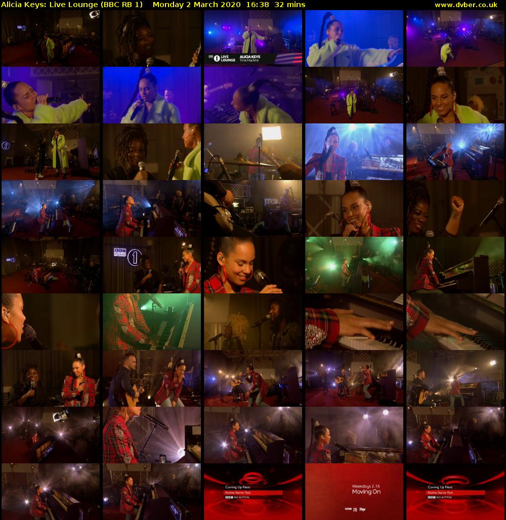 Alicia Keys: Live Lounge (BBC RB 1) Monday 2 March 2020 16:38 - 17:10