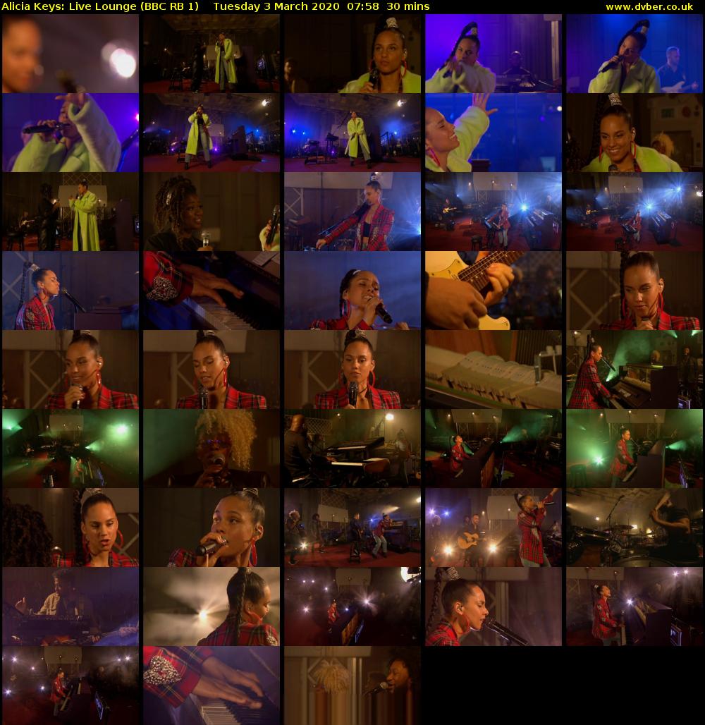 Alicia Keys: Live Lounge (BBC RB 1) Tuesday 3 March 2020 07:58 - 08:28