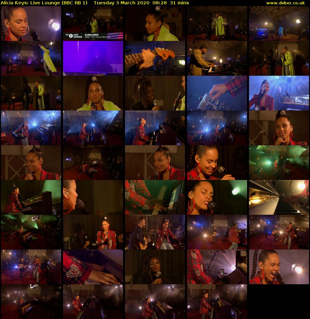 Alicia Keys: Live Lounge (BBC RB 1) Tuesday 3 March 2020 08:28 - 08:59