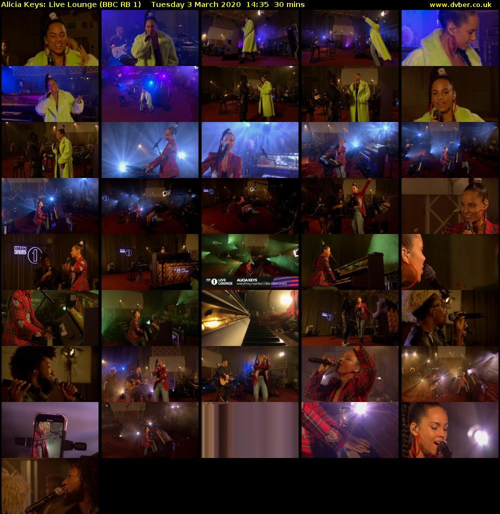 Alicia Keys: Live Lounge (BBC RB 1) Tuesday 3 March 2020 14:35 - 15:05