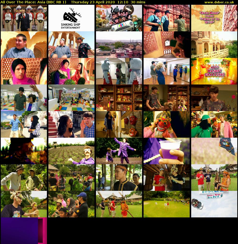 All Over The Place: Asia (BBC RB 1) Thursday 23 April 2020 12:10 - 12:40