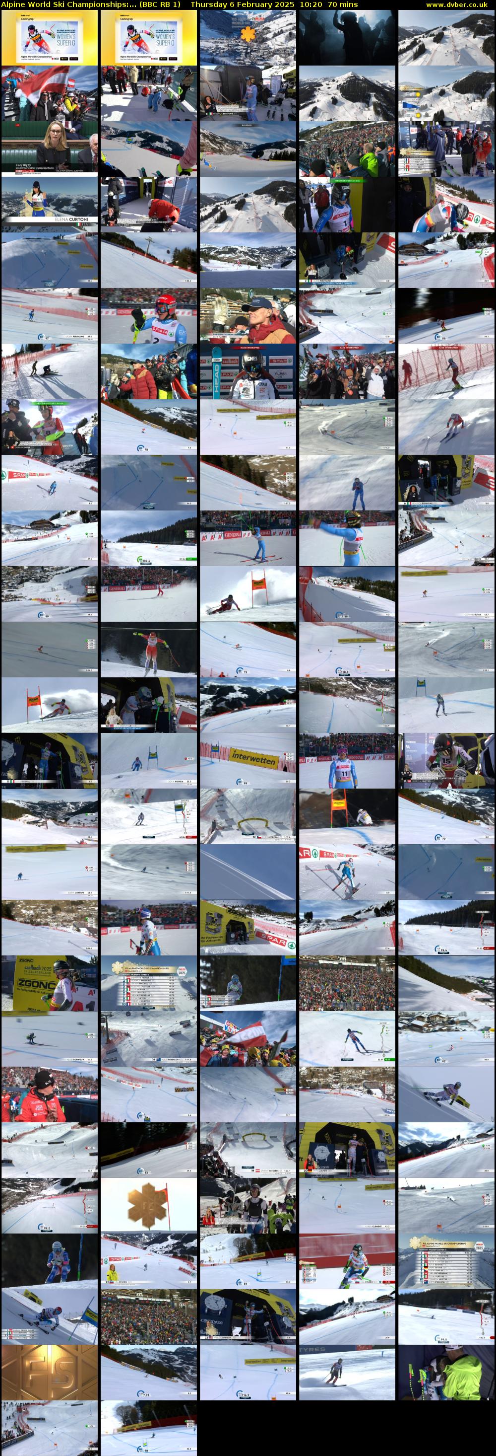 Alpine World Ski Championships:... (BBC RB 1) Thursday 6 February 2025 10:20 - 11:30