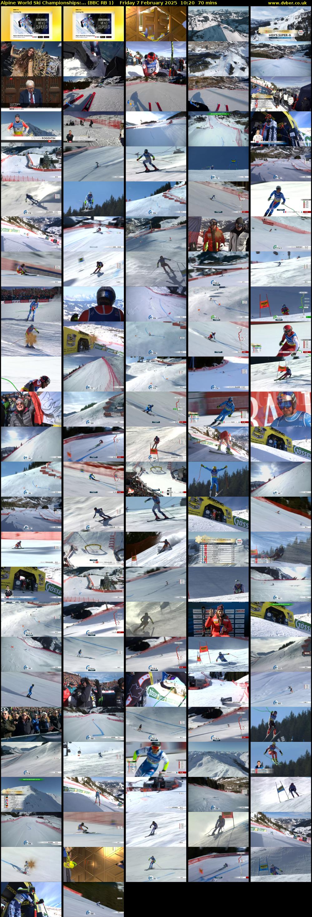 Alpine World Ski Championships:... (BBC RB 1) Friday 7 February 2025 10:20 - 11:30
