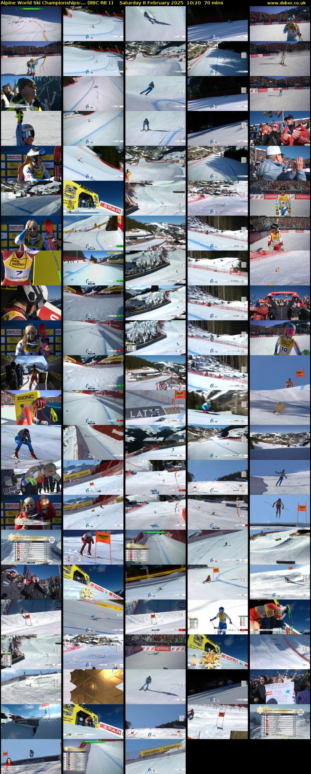 Alpine World Ski Championships:... (BBC RB 1) Saturday 8 February 2025 10:20 - 11:30