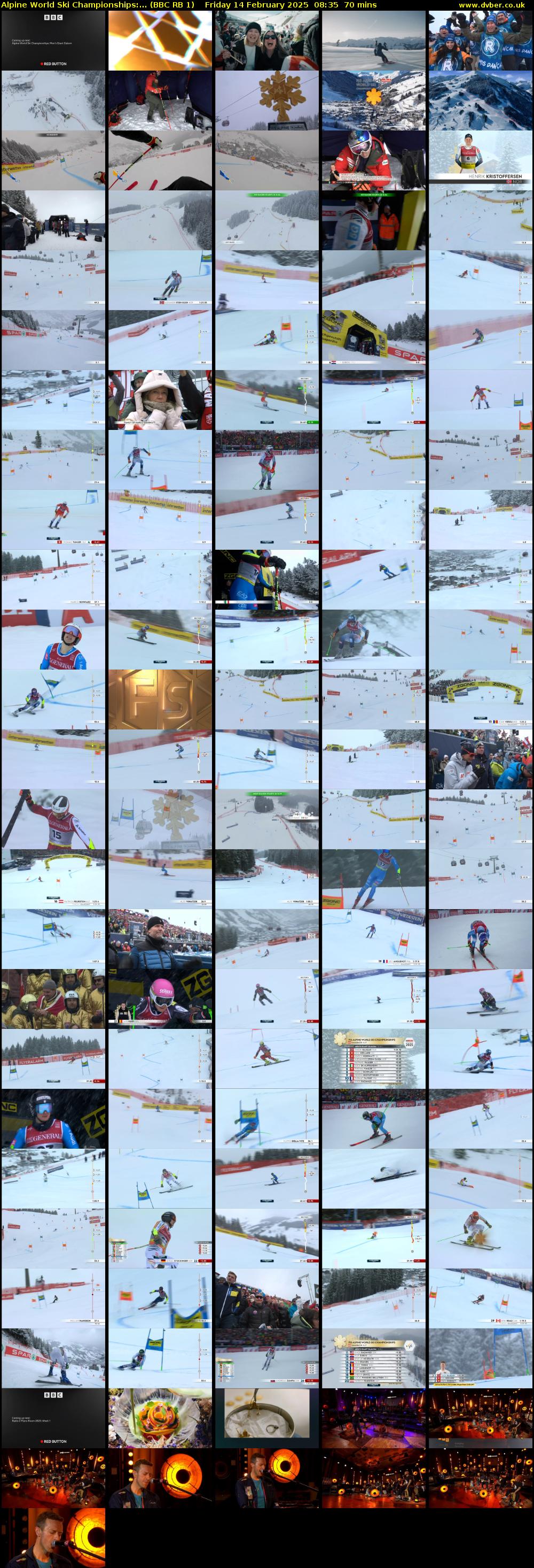 Alpine World Ski Championships:... (BBC RB 1) Friday 14 February 2025 08:35 - 09:45