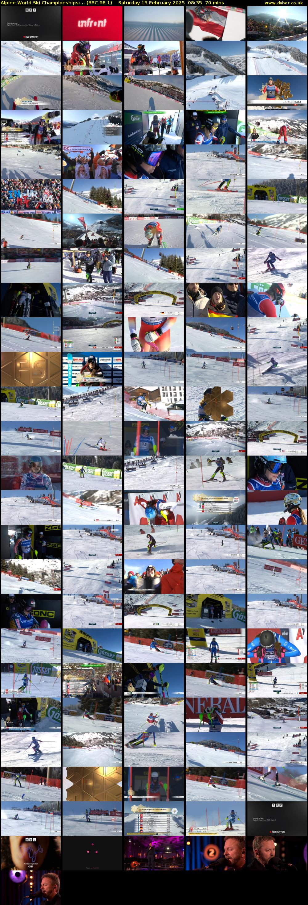Alpine World Ski Championships:... (BBC RB 1) Saturday 15 February 2025 08:35 - 09:45