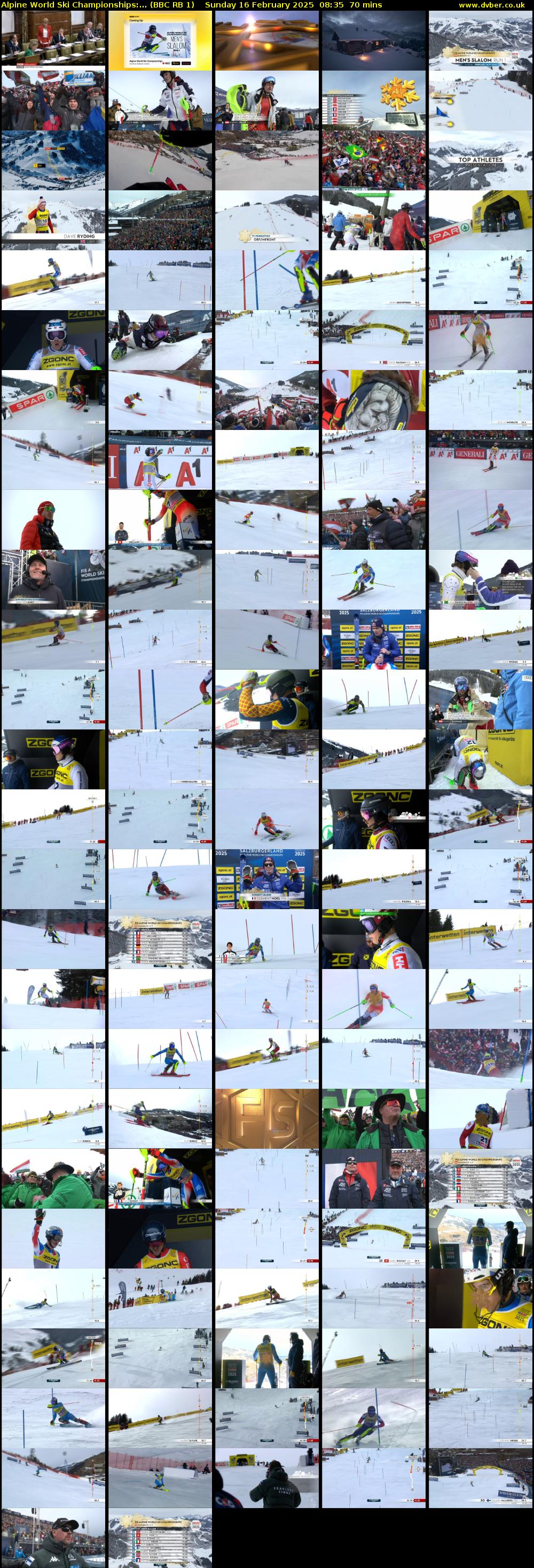Alpine World Ski Championships:... (BBC RB 1) Sunday 16 February 2025 08:35 - 09:45