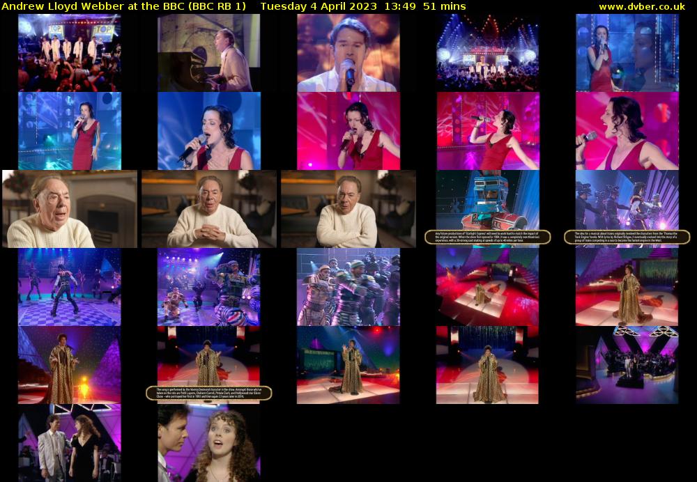 Andrew Lloyd Webber at the BBC (BBC RB 1) Tuesday 4 April 2023 13:49 - 14:40