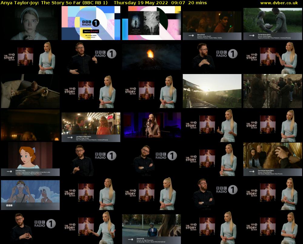 Anya Taylor-Joy: The Story So Far (BBC RB 1) Thursday 19 May 2022 09:07 - 09:27