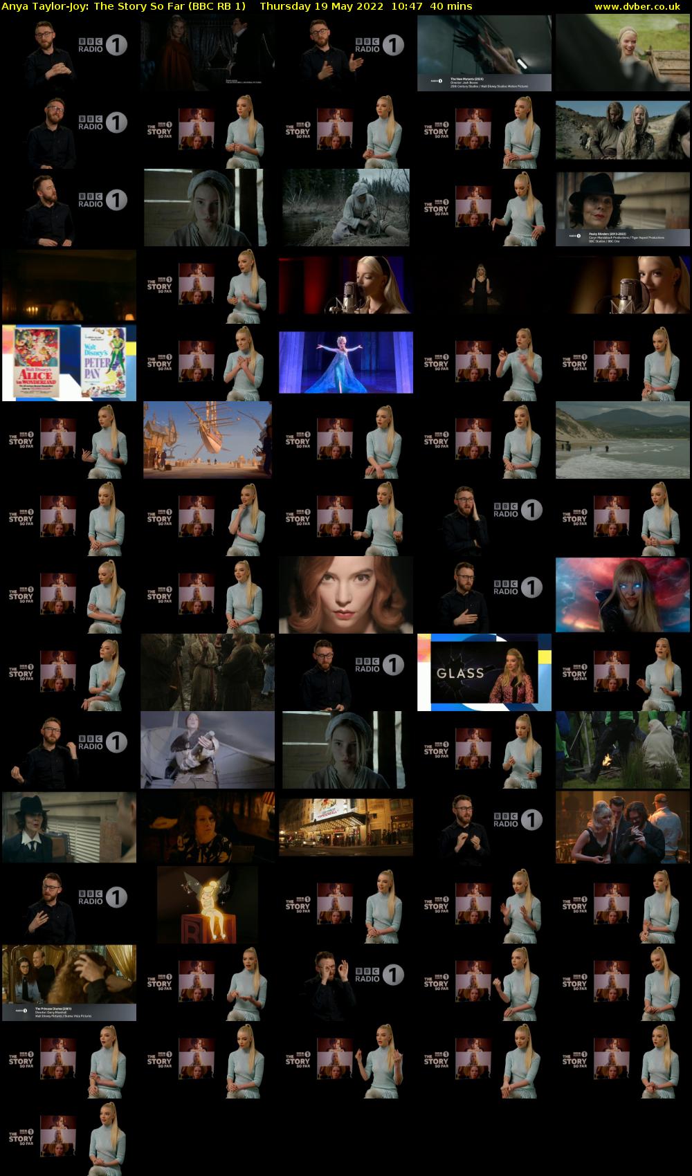 Anya Taylor-Joy: The Story So Far (BBC RB 1) Thursday 19 May 2022 10:47 - 11:27