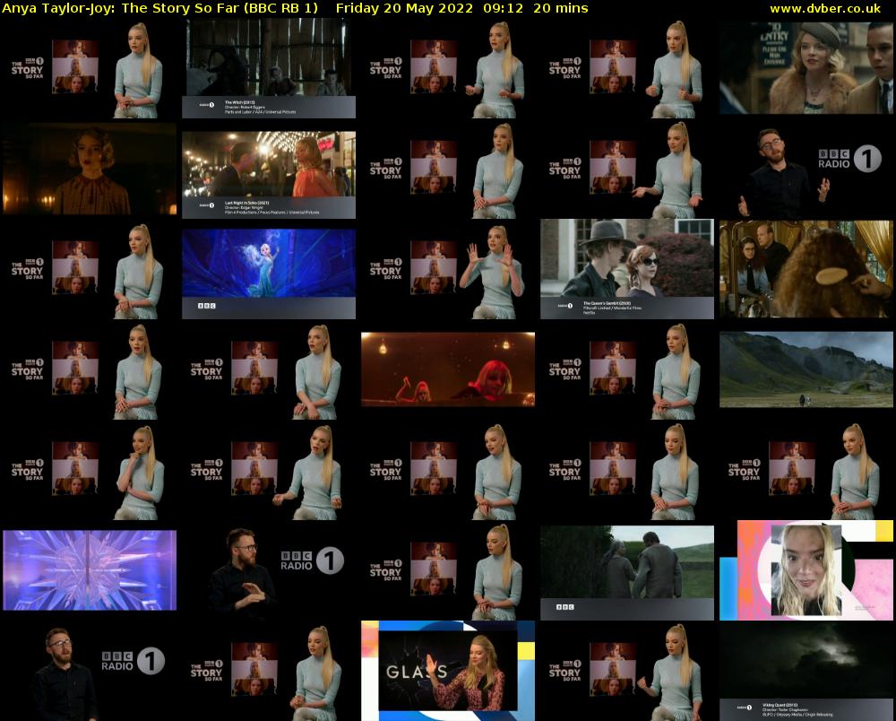 Anya Taylor-Joy: The Story So Far (BBC RB 1) Friday 20 May 2022 09:12 - 09:32
