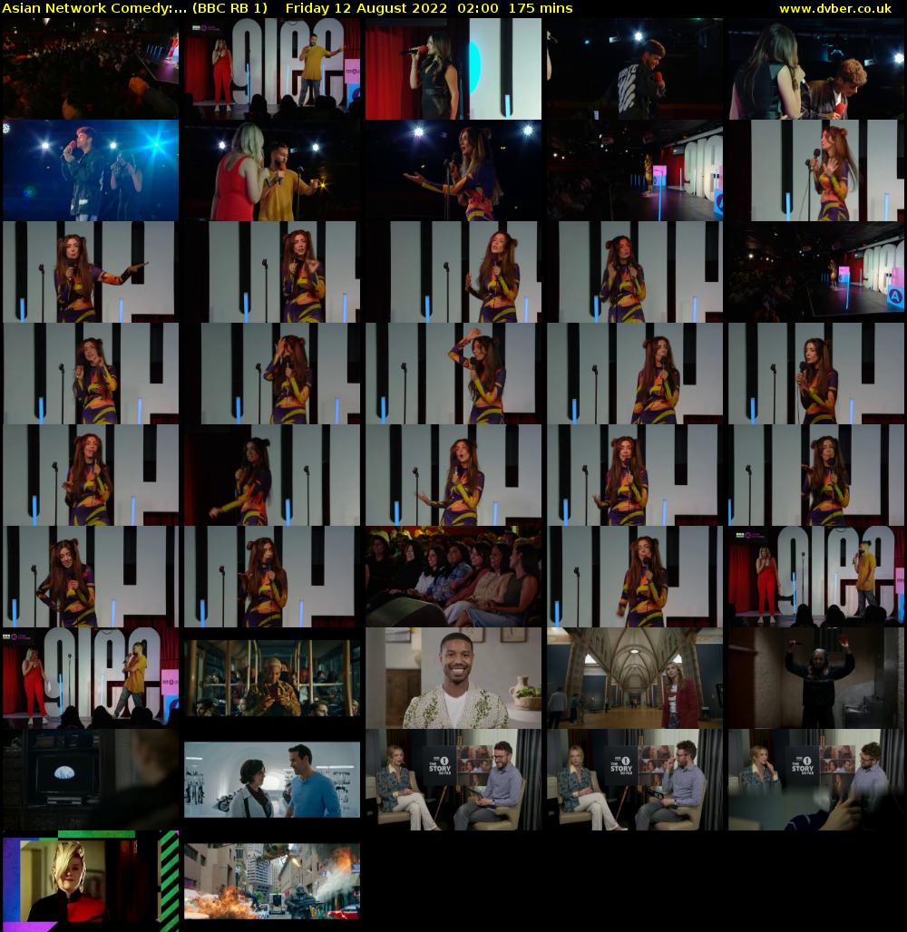 Asian Network Comedy:... (BBC RB 1) Friday 12 August 2022 02:00 - 04:55