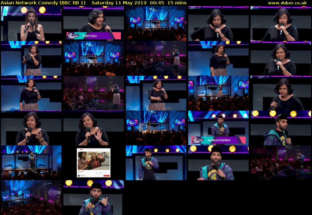 Asian Network Comedy (BBC RB 1) Saturday 11 May 2019 00:45 - 01:00