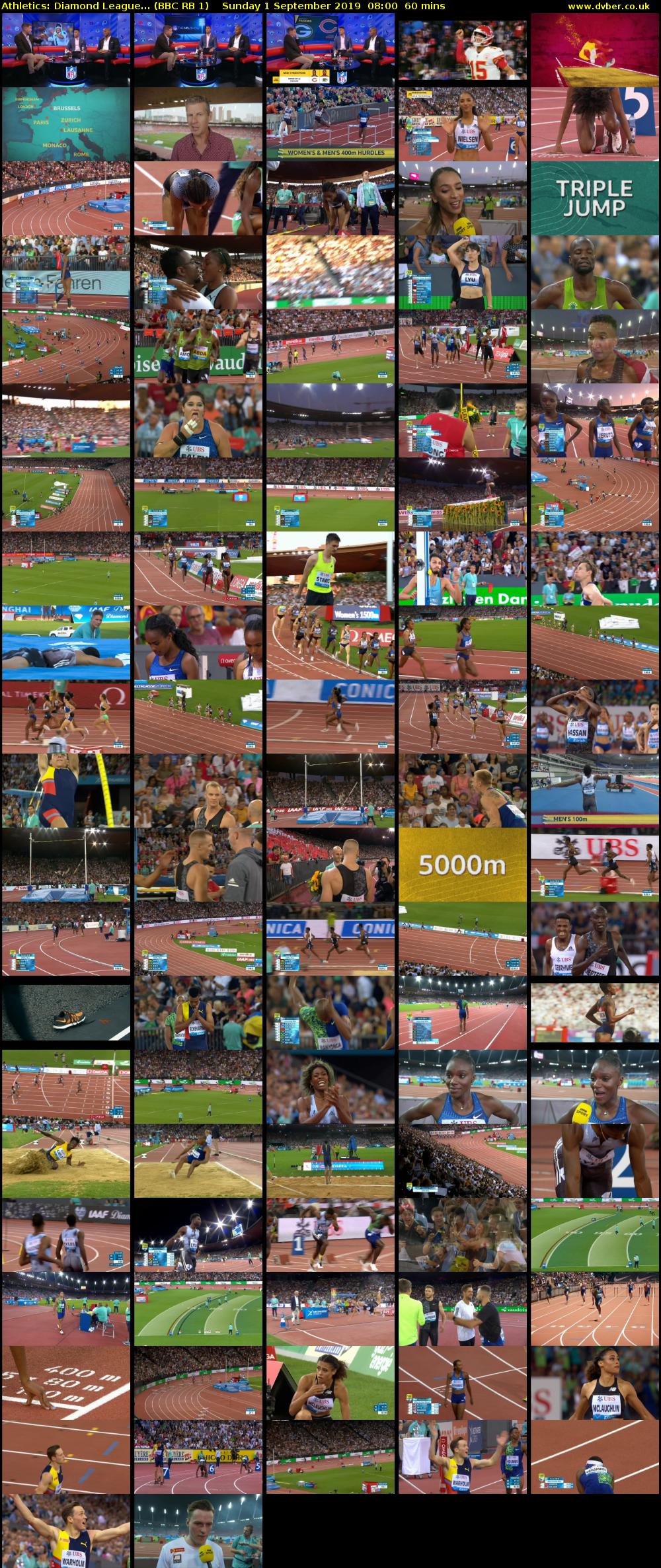 Athletics: Diamond League... (BBC RB 1) Sunday 1 September 2019 08:00 - 09:00