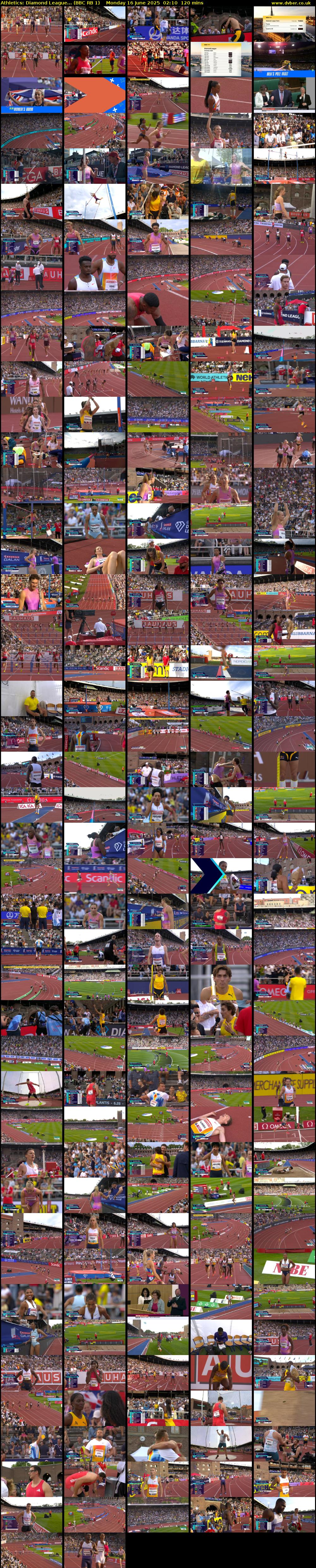 Athletics: Diamond League... (BBC RB 1) Monday 16 June 2025 02:10 - 04:10