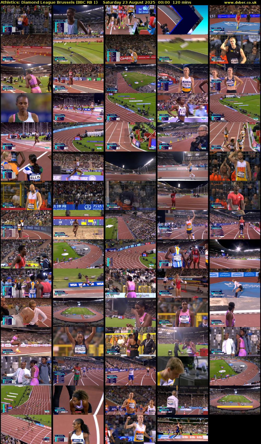 Athletics: Diamond League Brussels (BBC RB 1) Saturday 23 August 2025 00:00 - 02:00