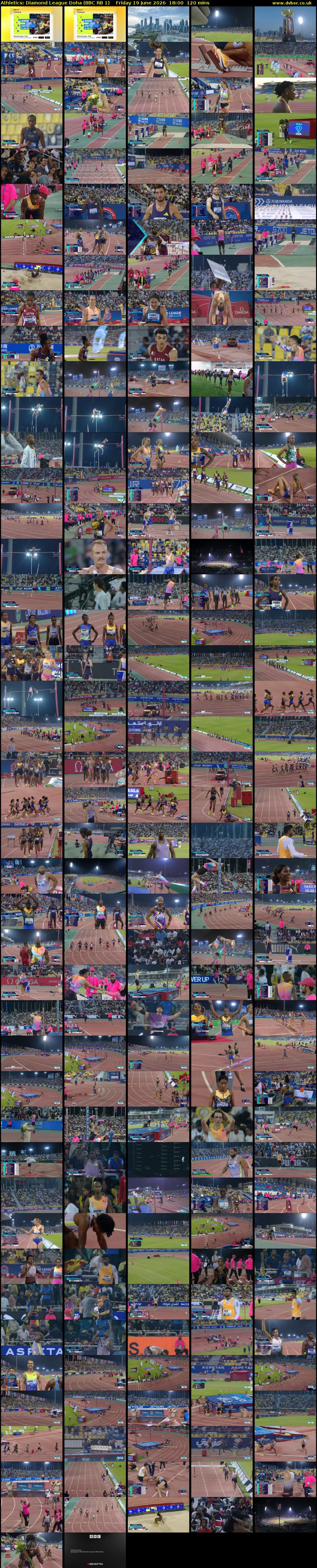 Athletics: Diamond League Doha (BBC RB 1) Friday 19 June 2026 18:00 - 20:00