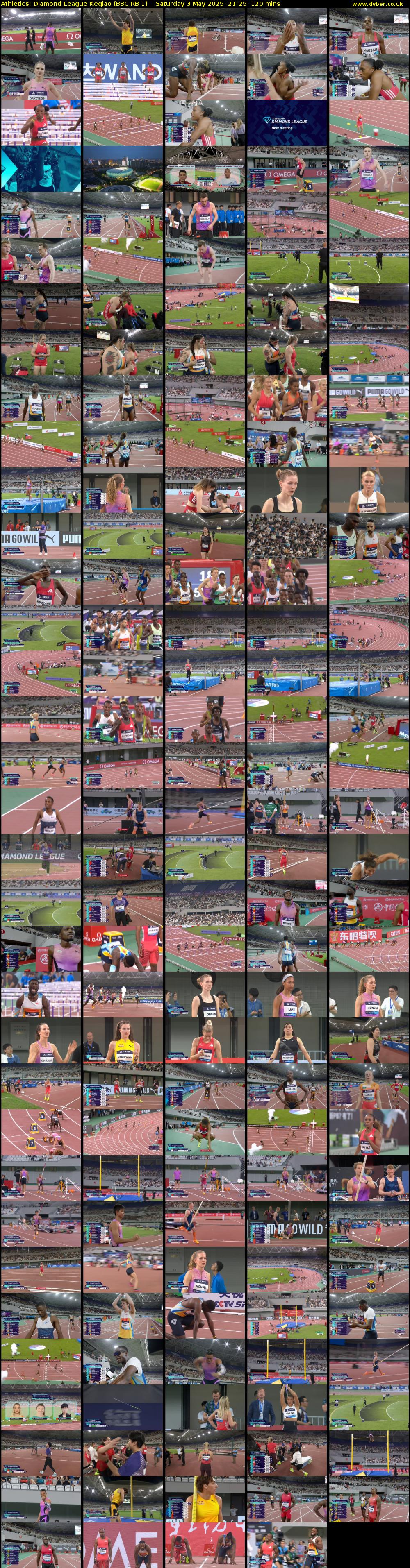 Athletics: Diamond League Keqiao (BBC RB 1) Saturday 3 May 2025 21:25 - 23:25