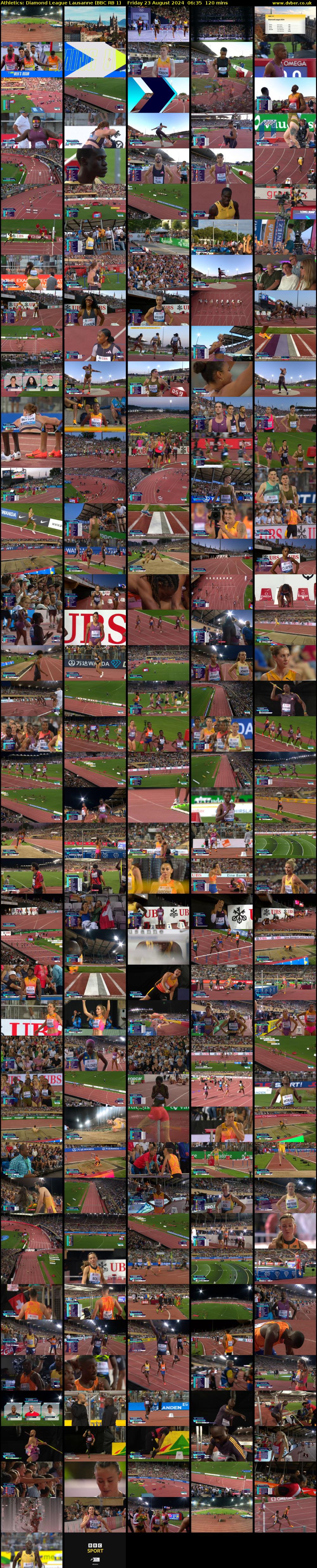 Athletics: Diamond League Lausanne (BBC RB 1) Friday 23 August 2024 06:35 - 08:35