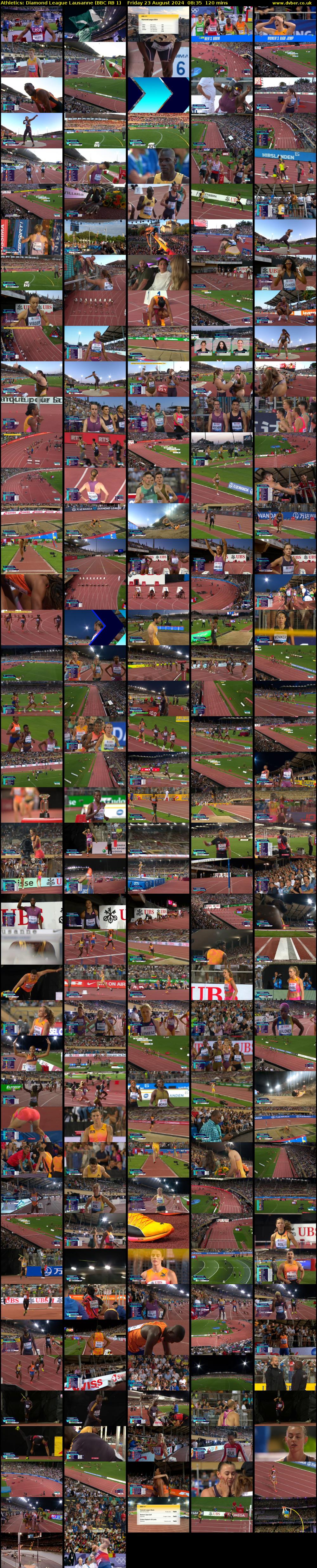 Athletics: Diamond League Lausanne (BBC RB 1) Friday 23 August 2024 08:35 - 10:35