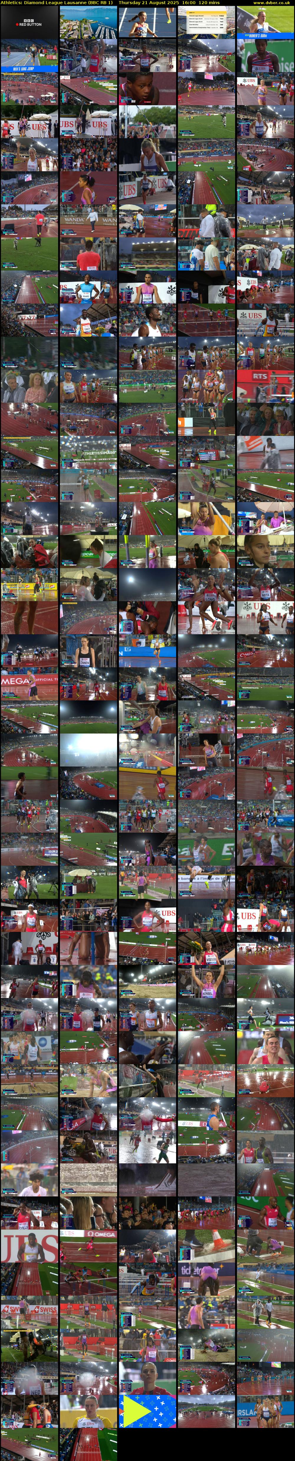 Athletics: Diamond League Lausanne (BBC RB 1) Thursday 21 August 2025 16:00 - 18:00
