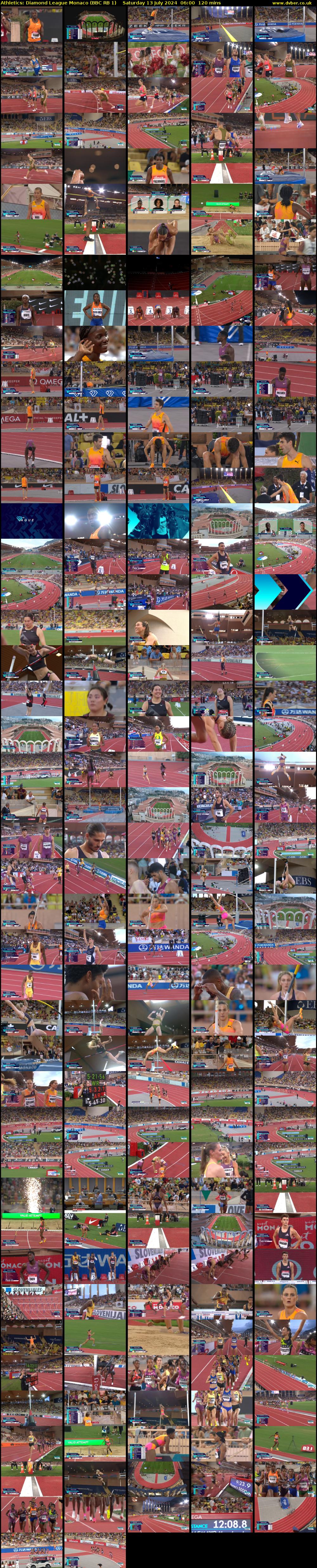 Athletics: Diamond League Monaco (BBC RB 1) Saturday 13 July 2024 06:00 - 08:00