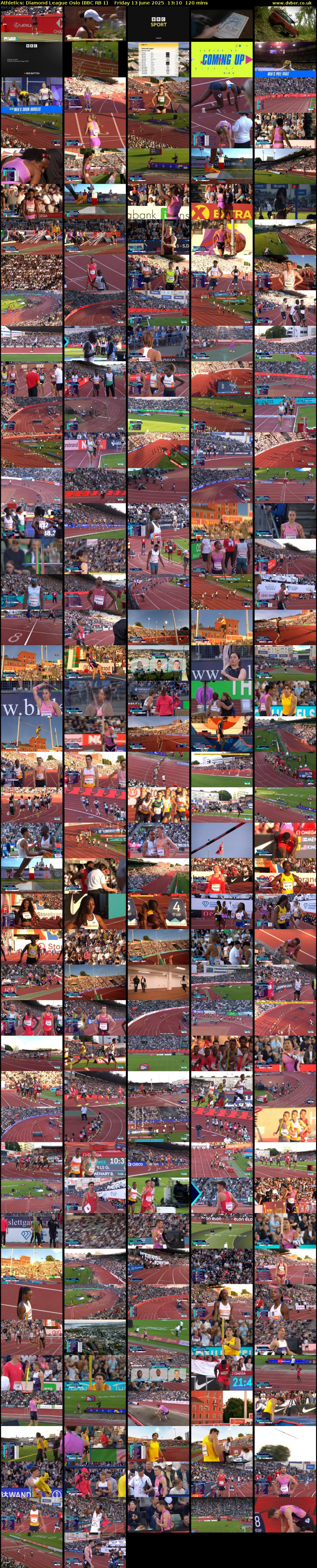 Athletics: Diamond League Oslo (BBC RB 1) Friday 13 June 2025 13:10 - 15:10