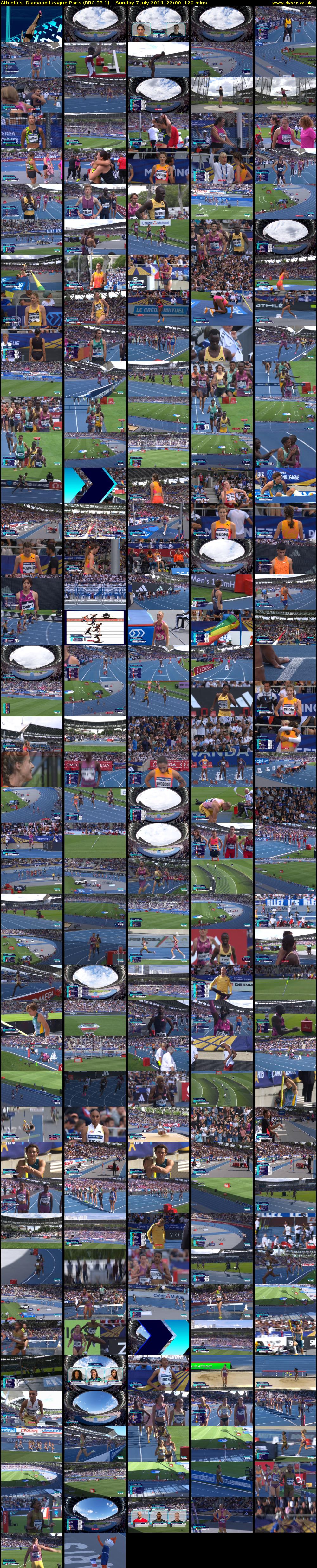 Athletics: Diamond League Paris (BBC RB 1) Sunday 7 July 2024 22:00 - 00:00