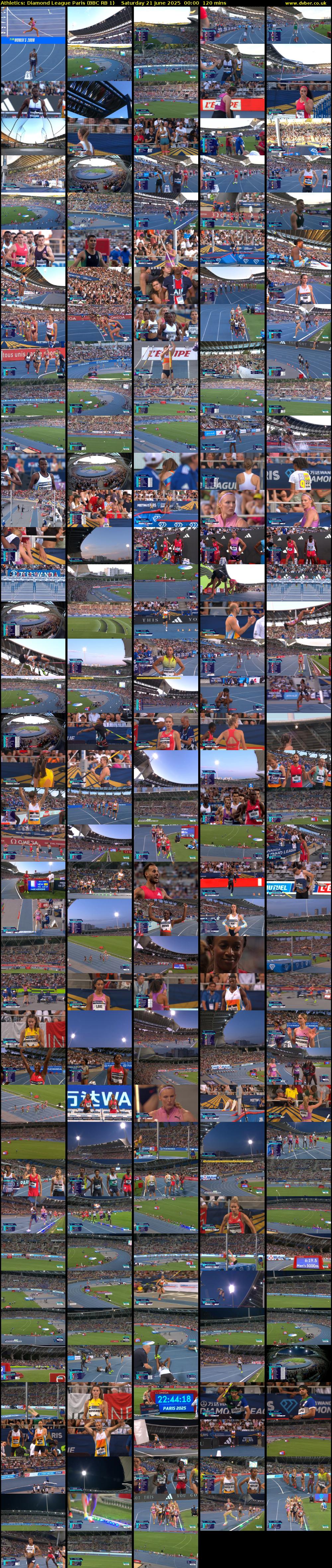 Athletics: Diamond League Paris (BBC RB 1) Saturday 21 June 2025 00:00 - 02:00