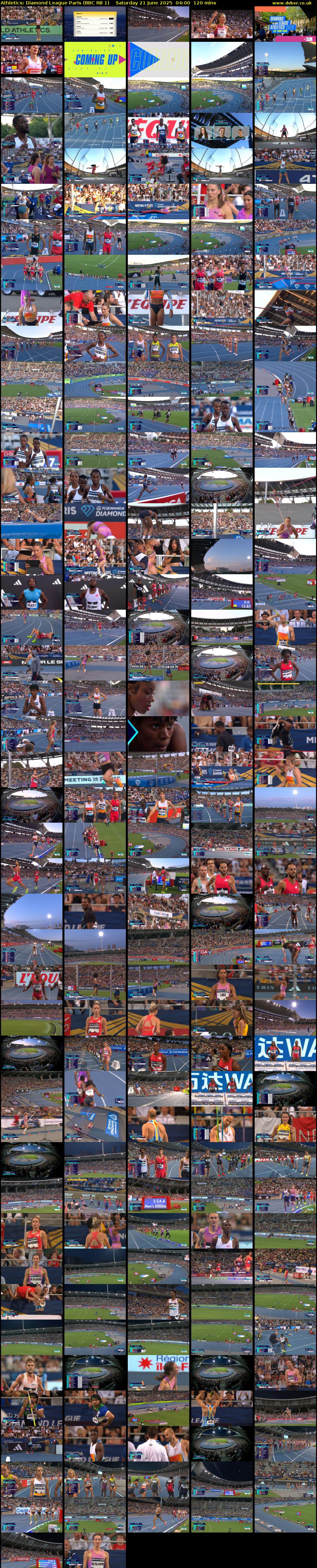 Athletics: Diamond League Paris (BBC RB 1) Saturday 21 June 2025 04:00 - 06:00