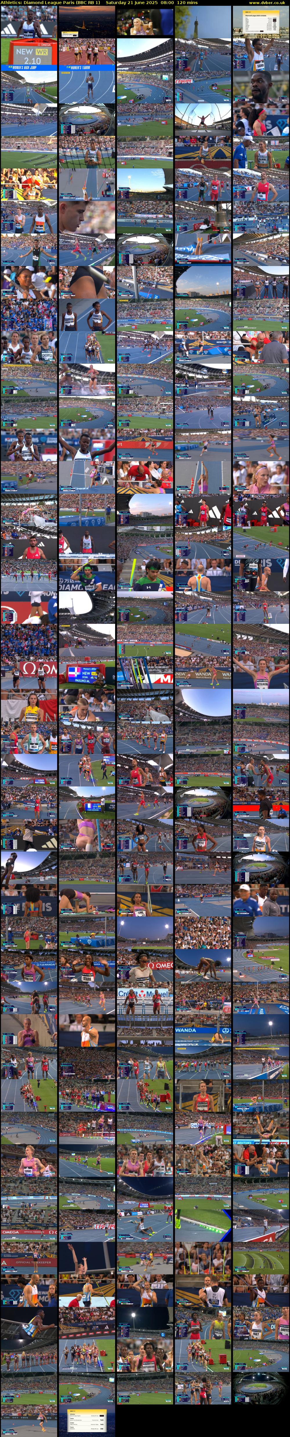 Athletics: Diamond League Paris (BBC RB 1) Saturday 21 June 2025 08:00 - 10:00