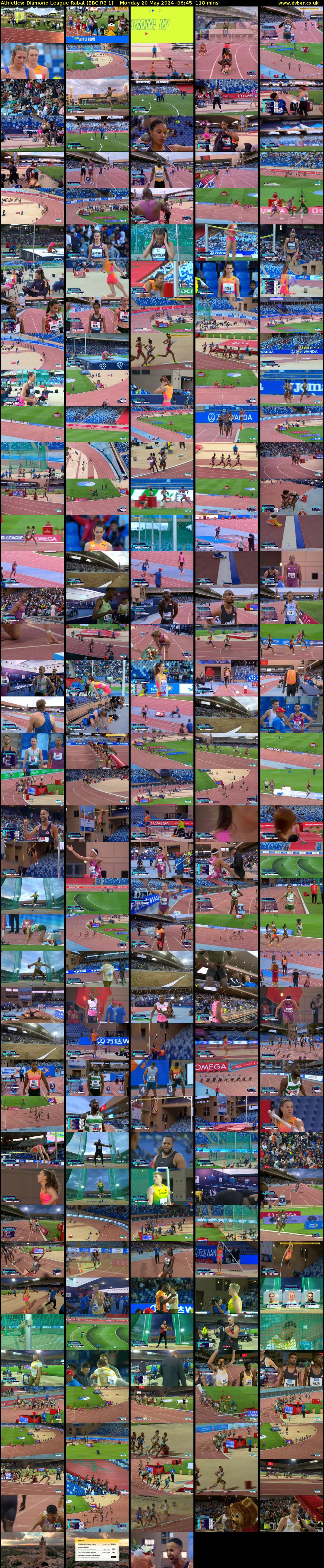 Athletics: Diamond League Rabat (BBC RB 1) Monday 20 May 2024 06:45 - 08:43