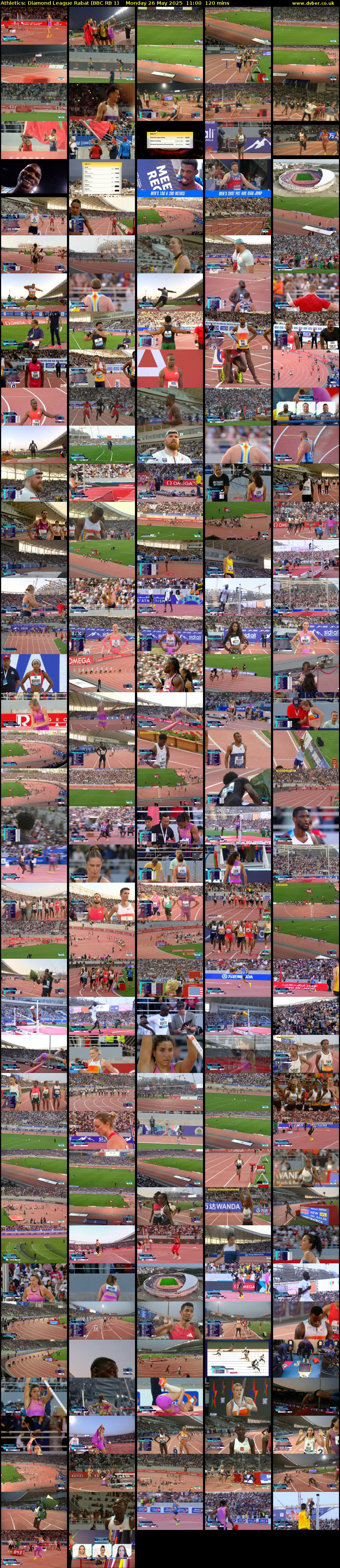 Athletics: Diamond League Rabat (BBC RB 1) Monday 26 May 2025 11:00 - 13:00