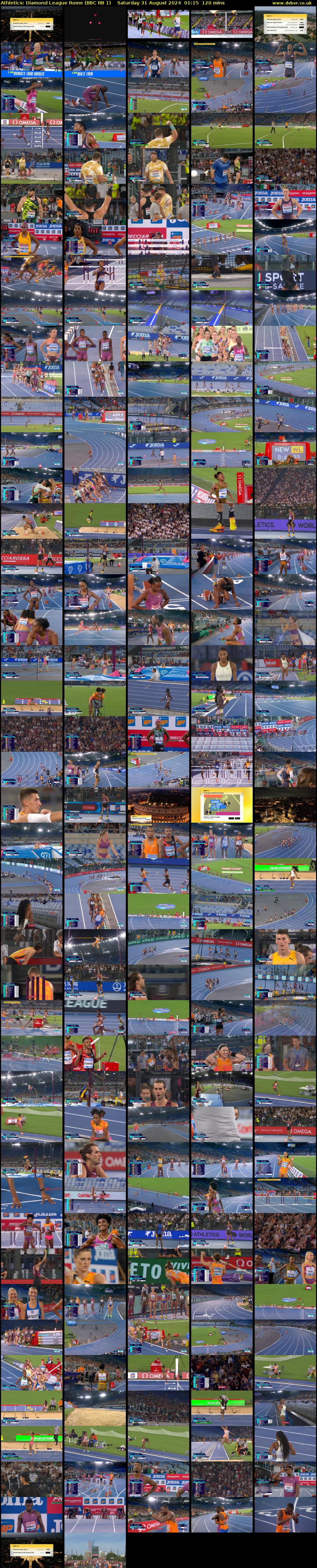 Athletics: Diamond League Rome (BBC RB 1) Saturday 31 August 2024 01:15 - 03:15