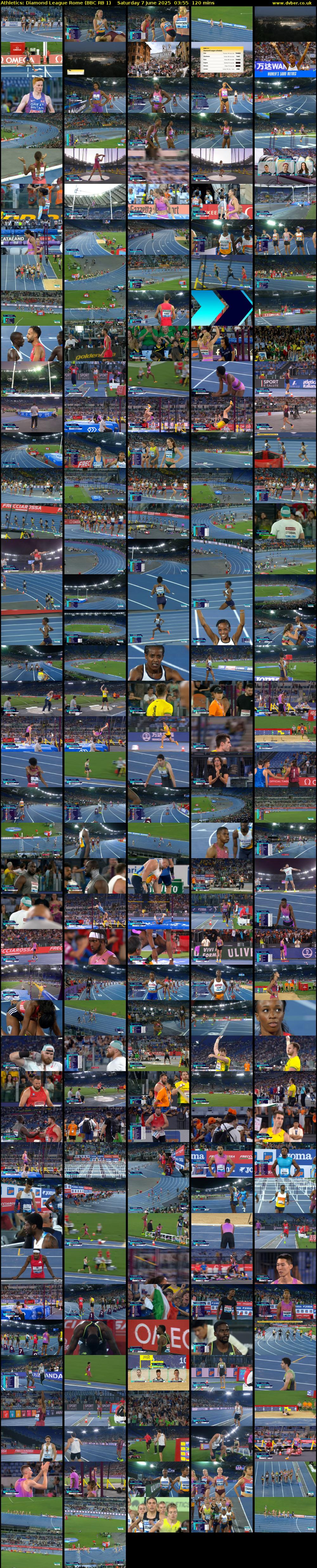 Athletics: Diamond League Rome (BBC RB 1) Saturday 7 June 2025 03:55 - 05:55