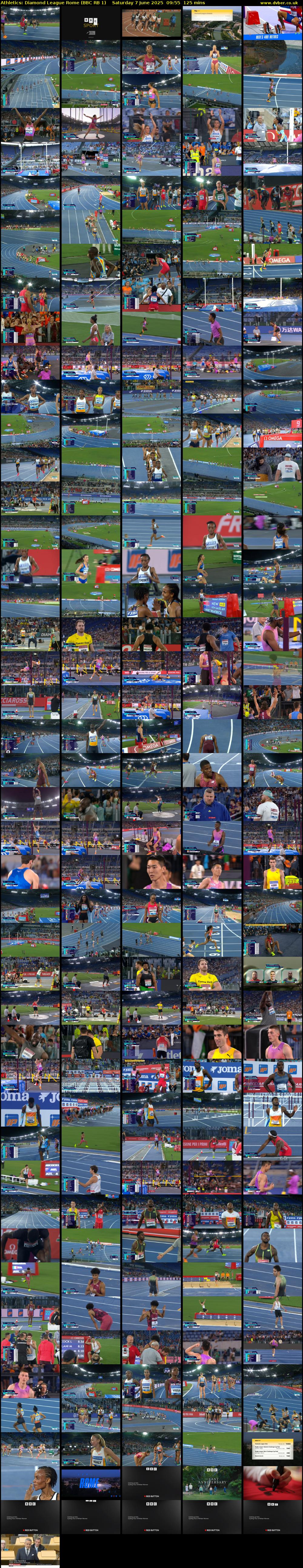 Athletics: Diamond League Rome (BBC RB 1) Saturday 7 June 2025 09:55 - 12:00