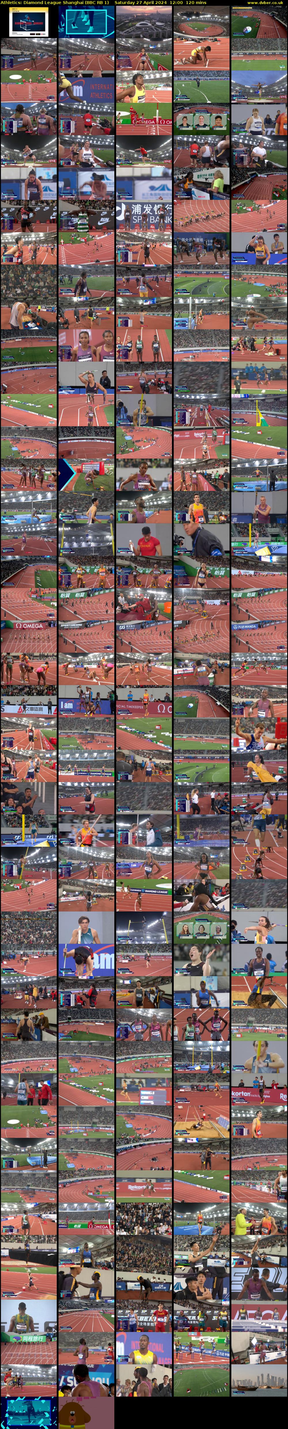 Athletics: Diamond League Shanghai (BBC RB 1) Saturday 27 April 2024 12:00 - 14:00