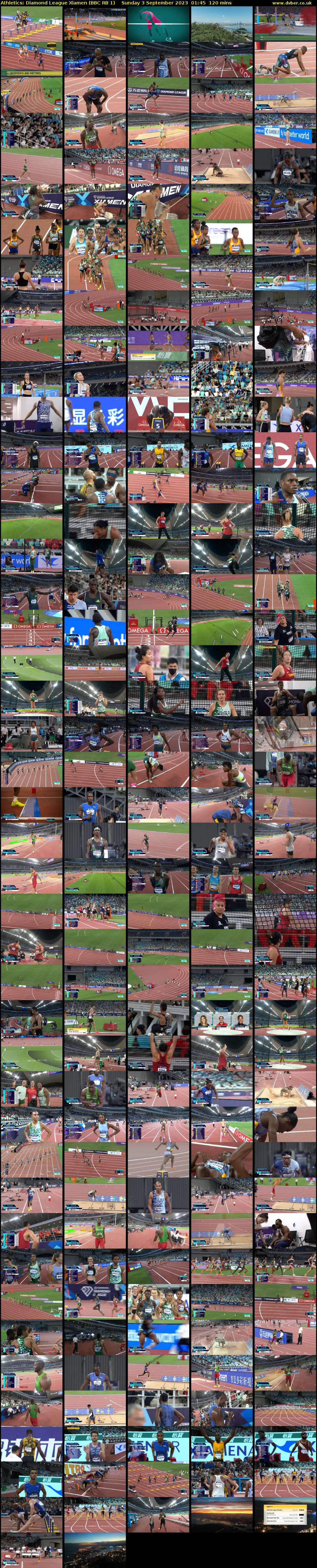 Athletics: Diamond League Xiamen (BBC RB 1) Sunday 3 September 2023 01:45 - 03:45