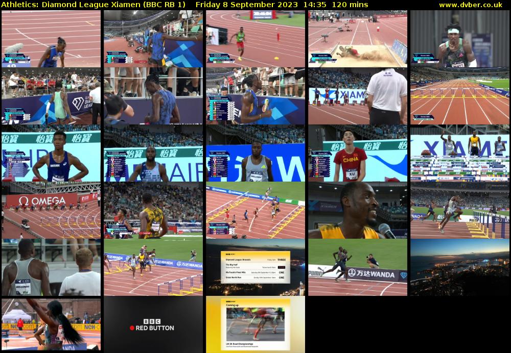 Athletics: Diamond League Xiamen (BBC RB 1) Friday 8 September 2023 14:35 - 16:35