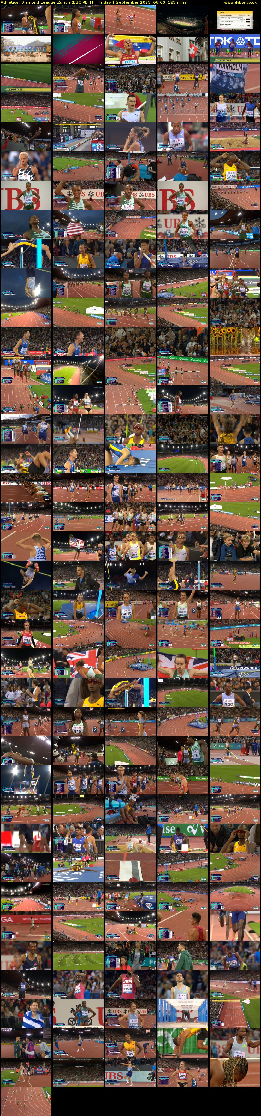Athletics: Diamond League Zurich (BBC RB 1) Friday 1 September 2023 06:00 - 08:03