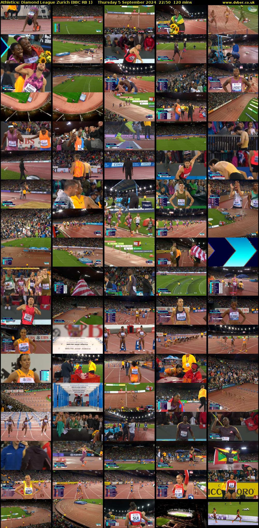 Athletics: Diamond League Zurich (BBC RB 1) Thursday 5 September 2024 22:50 - 00:50