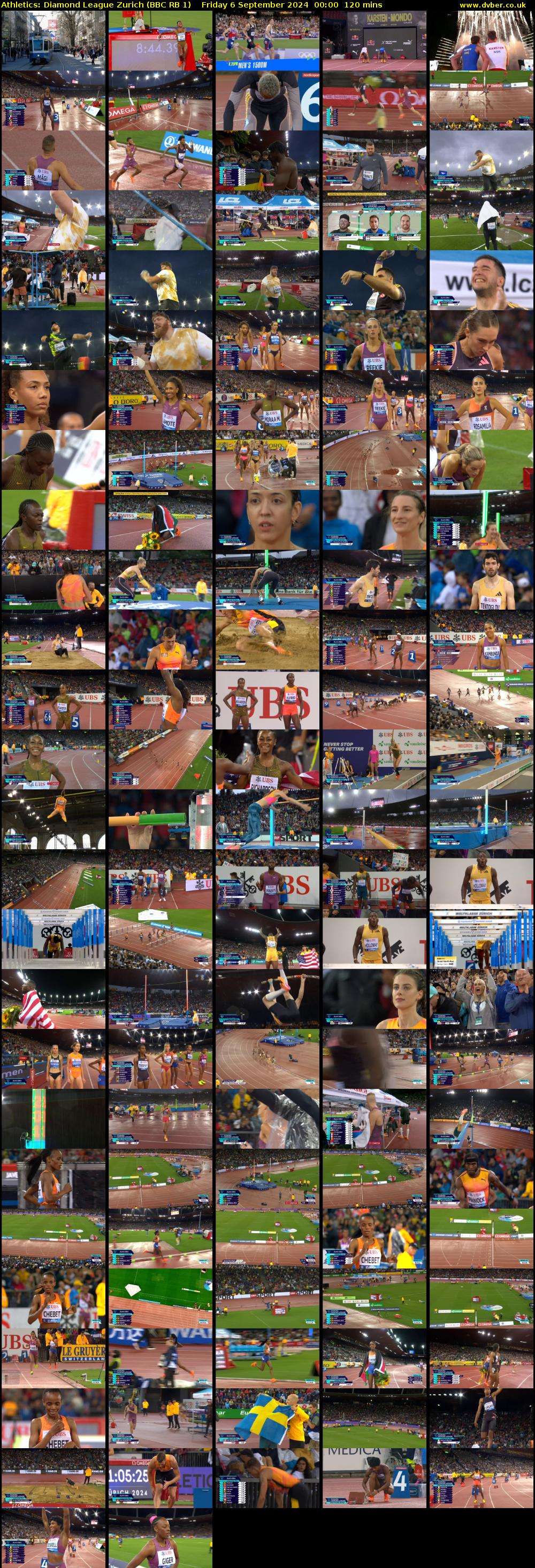 Athletics: Diamond League Zurich (BBC RB 1) Friday 6 September 2024 00:00 - 02:00