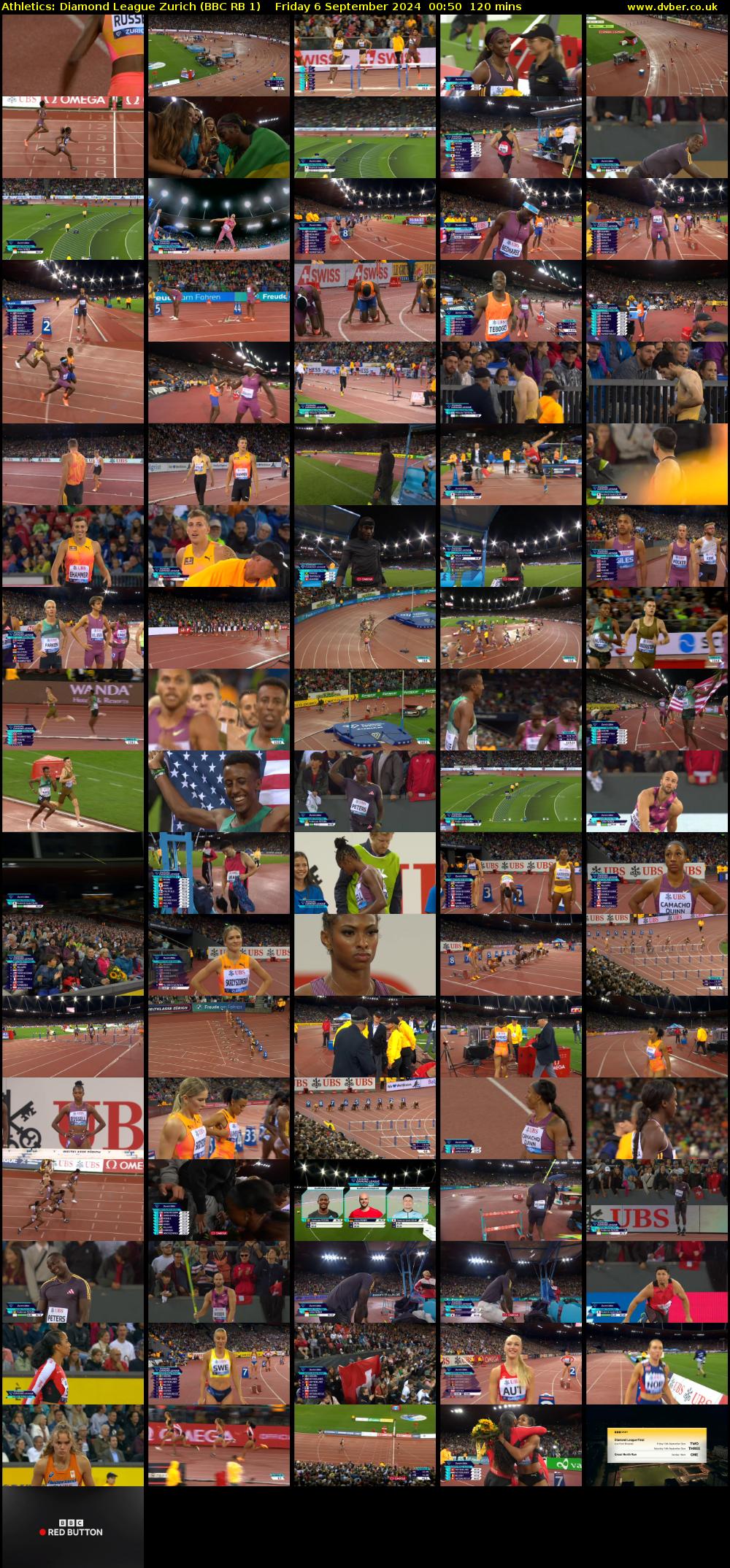 Athletics: Diamond League Zurich (BBC RB 1) Friday 6 September 2024 00:50 - 02:50