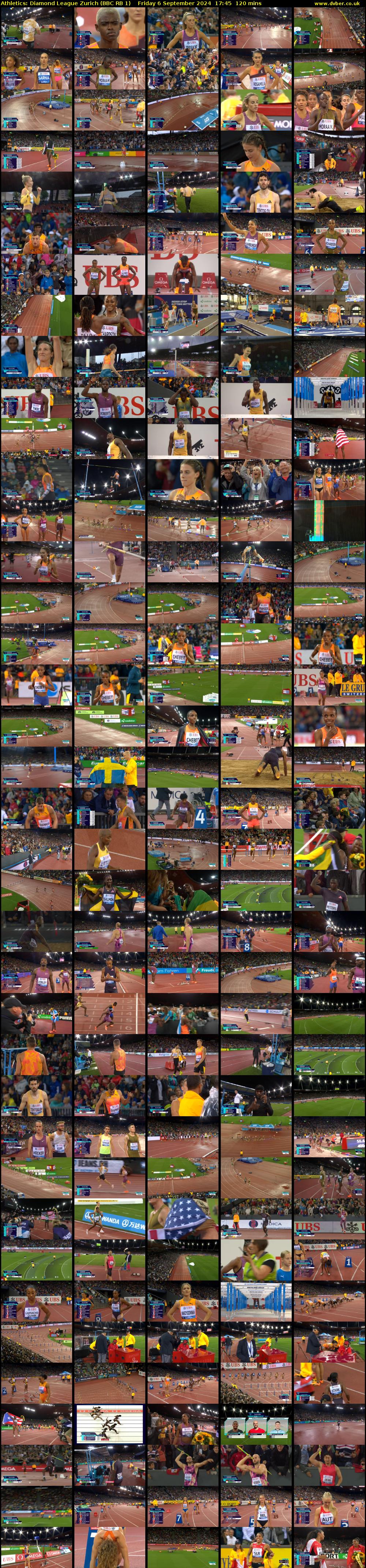 Athletics: Diamond League Zurich (BBC RB 1) Friday 6 September 2024 17:45 - 19:45