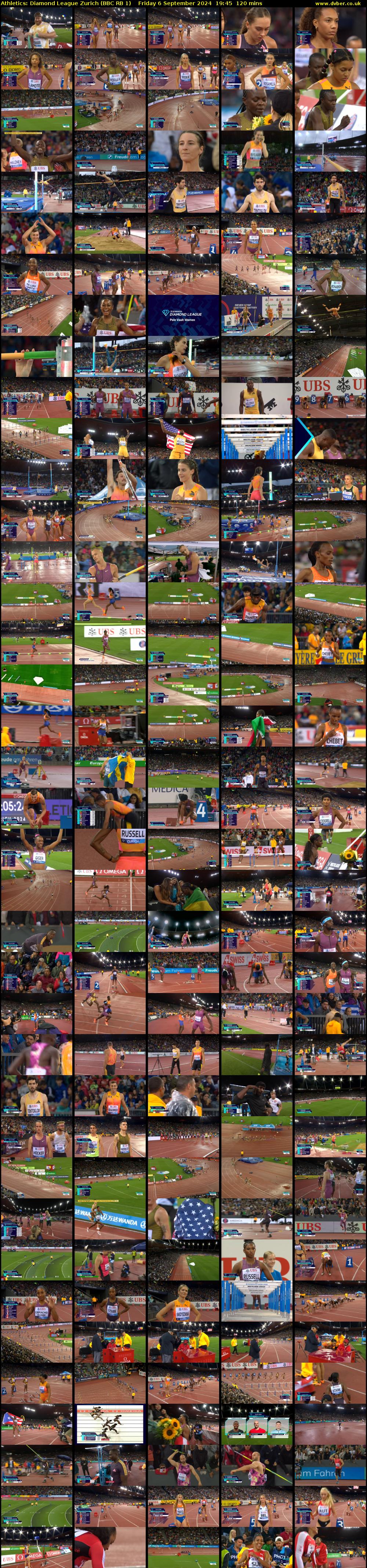 Athletics: Diamond League Zurich (BBC RB 1) Friday 6 September 2024 19:45 - 21:45