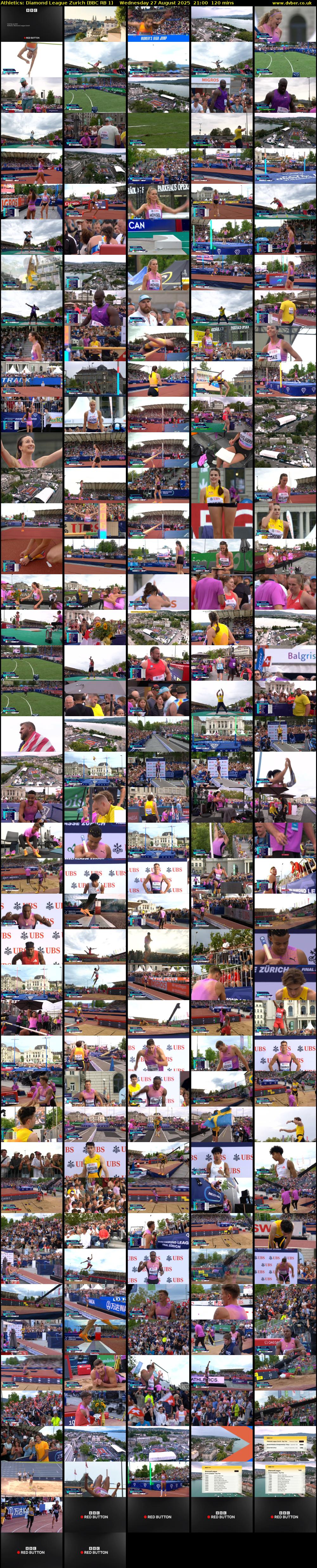 Athletics: Diamond League Zurich (BBC RB 1) Wednesday 27 August 2025 21:00 - 23:00