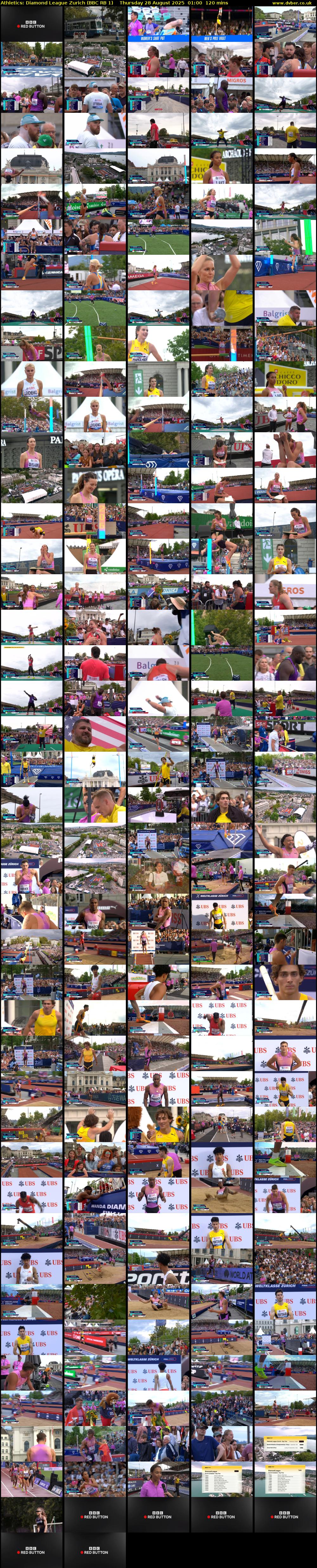 Athletics: Diamond League Zurich (BBC RB 1) Thursday 28 August 2025 01:00 - 03:00