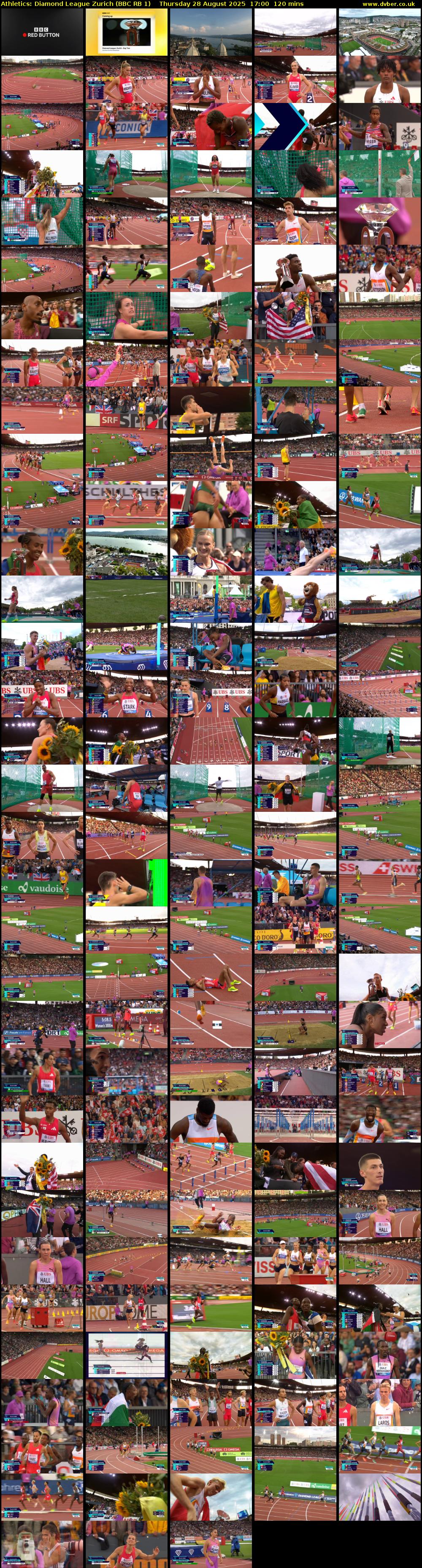 Athletics: Diamond League Zurich (BBC RB 1) Thursday 28 August 2025 17:00 - 19:00