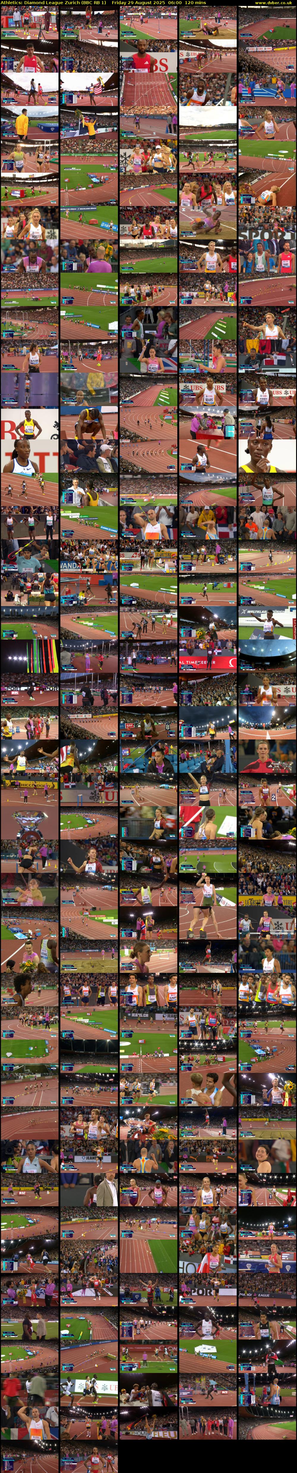 Athletics: Diamond League Zurich (BBC RB 1) Friday 29 August 2025 06:00 - 08:00