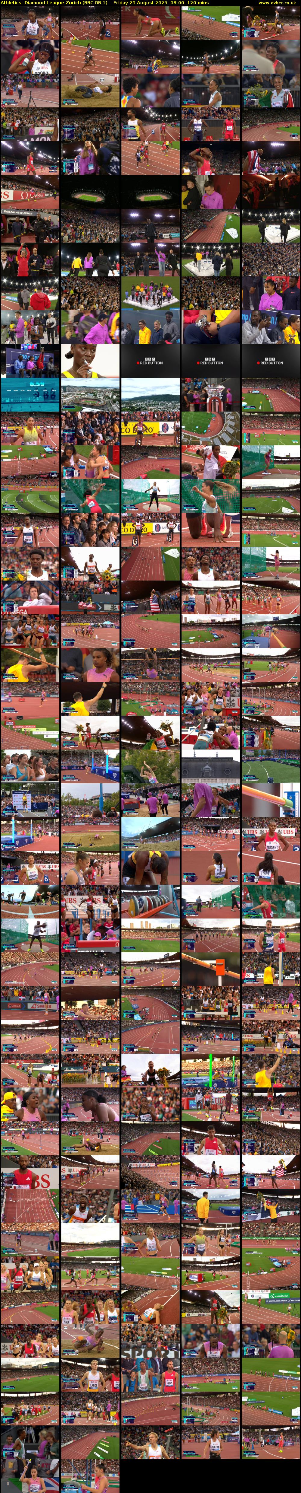 Athletics: Diamond League Zurich (BBC RB 1) Friday 29 August 2025 08:00 - 10:00